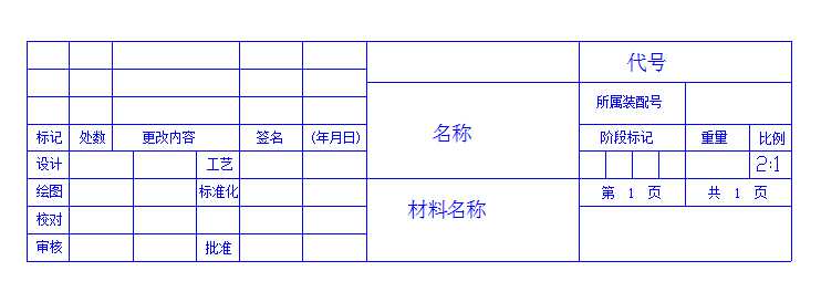 圖紙主標題欄 圖紙主標題欄